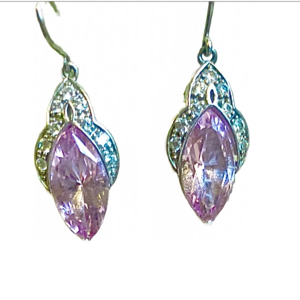 Pink ice Marquee earrings - Picture 3 of 5
